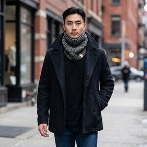 TIMBERLAND Gaiter Neck Warmer One Size Fits All Men Unisex Black Gray Winter NEW